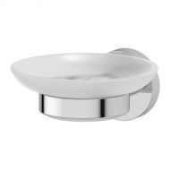 Держатель с мыльницей (матовое стекло; хром) HAR 014 Держатель с мыльницей (матовое стекло; хром) HAR 014