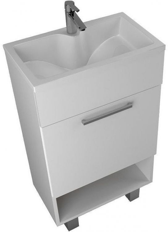 Тумба с раковиной 1MarKa July 50Н У85932 Белый глянец Тумба с раковиной 1MarKa July 50Н У85932 Белый глянец