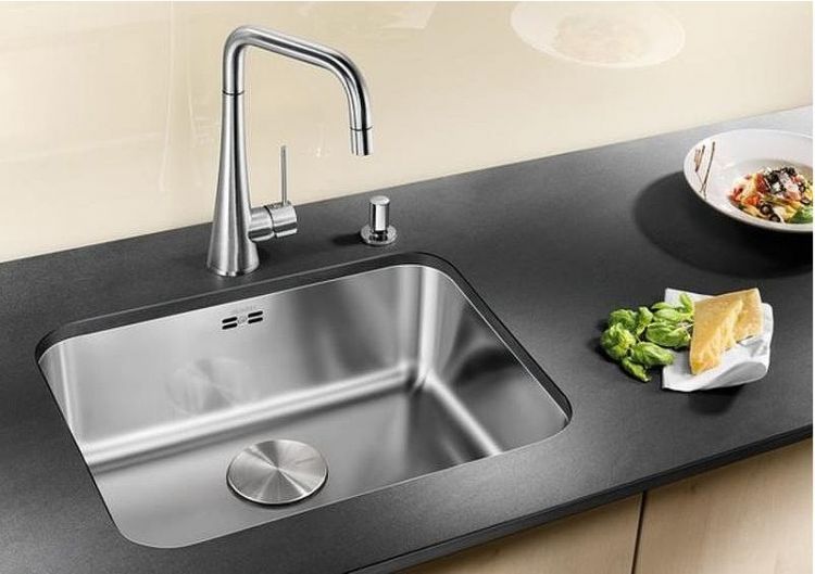 Кухонная мойка Blanco Supra 500-U 518205 с корзинчатым вентилем