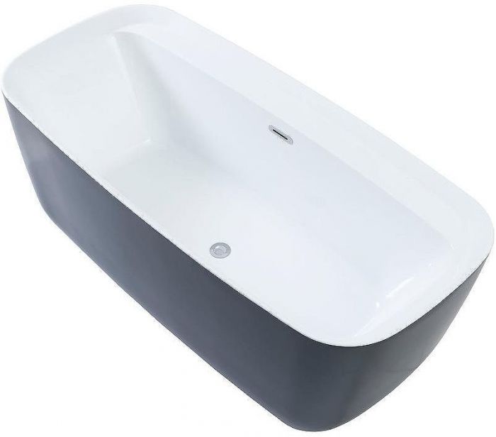 Акриловая ванна Aquanet Family Fine 95778-MW-MB 170x78 293080 Черная матовая без гидромассажа