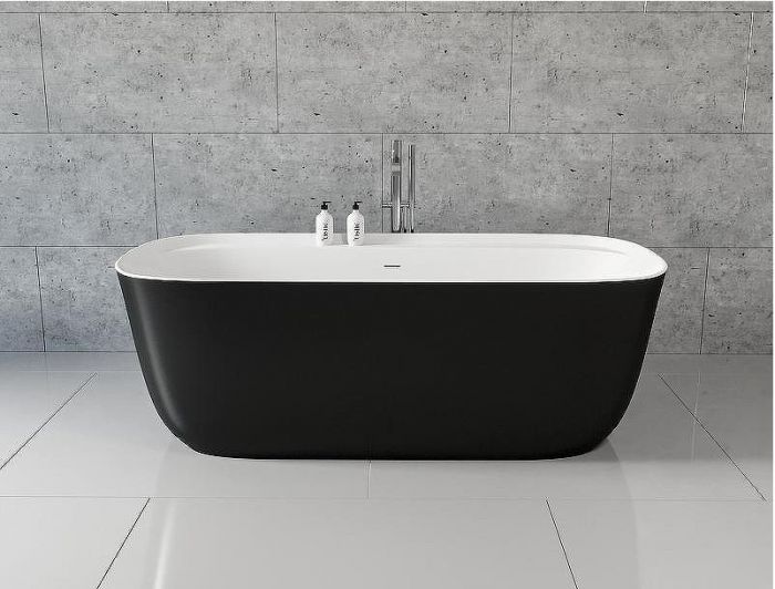 Акриловая ванна Aquanet Family Fine 95778-MW-MB 170x78 293080 Черная матовая без гидромассажа