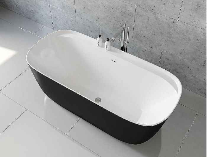 Акриловая ванна Aquanet Family Fine 95778-MW-MB 170x78 293080 Черная матовая без гидромассажа