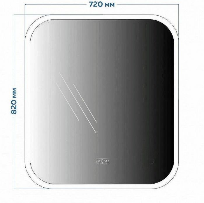 Зеркало Maretti Florenza 70 FL147080P11 с подсветкой с сенсорным выключателем и подогревом