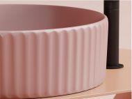 Умывальник CERAMICANOVA Element чаша накладная круглая (цвет Розовый Матовый) CN6057MP