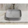 Умывальник CERAMICANOVA Element чаша накладная прямоугольная (цвет Серый Матовый) CN6052MSG