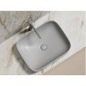 Умывальник CERAMICANOVA Element чаша накладная прямоугольная (цвет Серый Матовый) CN6052MSG
