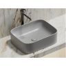 Умывальник CERAMICANOVA Element чаша накладная прямоугольная (цвет Серый Матовый) CN6052MSG