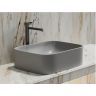 Умывальник CERAMICANOVA Element чаша накладная прямоугольная (цвет Серый Матовый) CN6052MSG