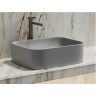Умывальник CERAMICANOVA Element чаша накладная прямоугольная (цвет Серый Матовый) CN6052MSG