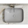 Умывальник CERAMICANOVA Element чаша накладная прямоугольная (цвет Серый Матовый) CN6052MSG