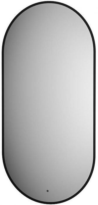 Зеркало Defesto Aura 50х100 DF 2924R с подсветкой 26W-4500K/ИК - выключатель/Нейтральный белый свет/Черная рама