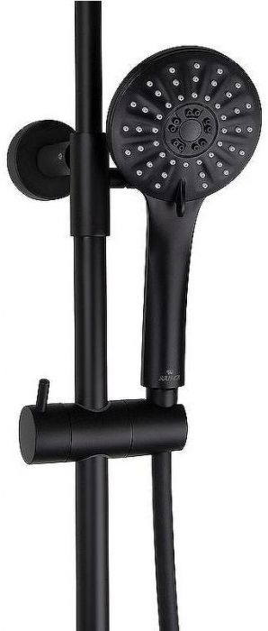 Душевая система Kaiser Nove 06177-2 с термостатом Черная матовая