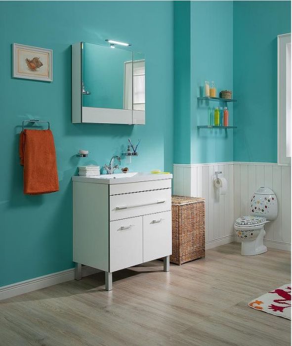 Тумба с раковиной Aquanet Верона 75 287670 Белая