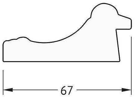 Зеркало Evoform Octagon 67х67 BY 3998 в багетной раме - Состаренное золото 67