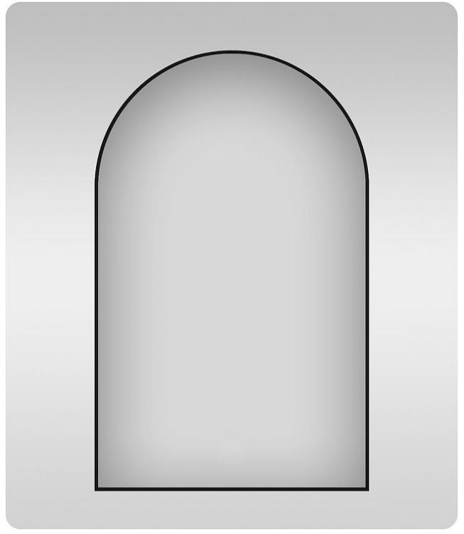 Зеркало Wellsee 7 Rays' Spectrum 50 172201670 цвет Черный матовый