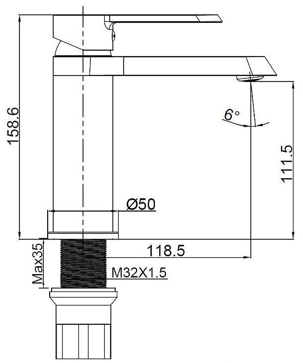 Смеситель для раковины Maretti Foro FR32RF328 цвет Хром Смеситель для раковины Maretti Foro FR32RF328 цвет Хром