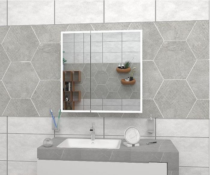 Зеркальный шкаф Континент Reflex LED 80 МВК027 с подсветкой Белый