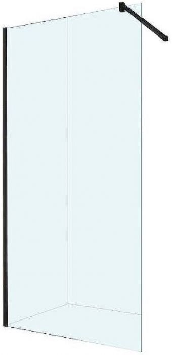 Душевая перегородка Berges Sky Black 80х200 064008 профиль Черный матовый стекло прозрачное