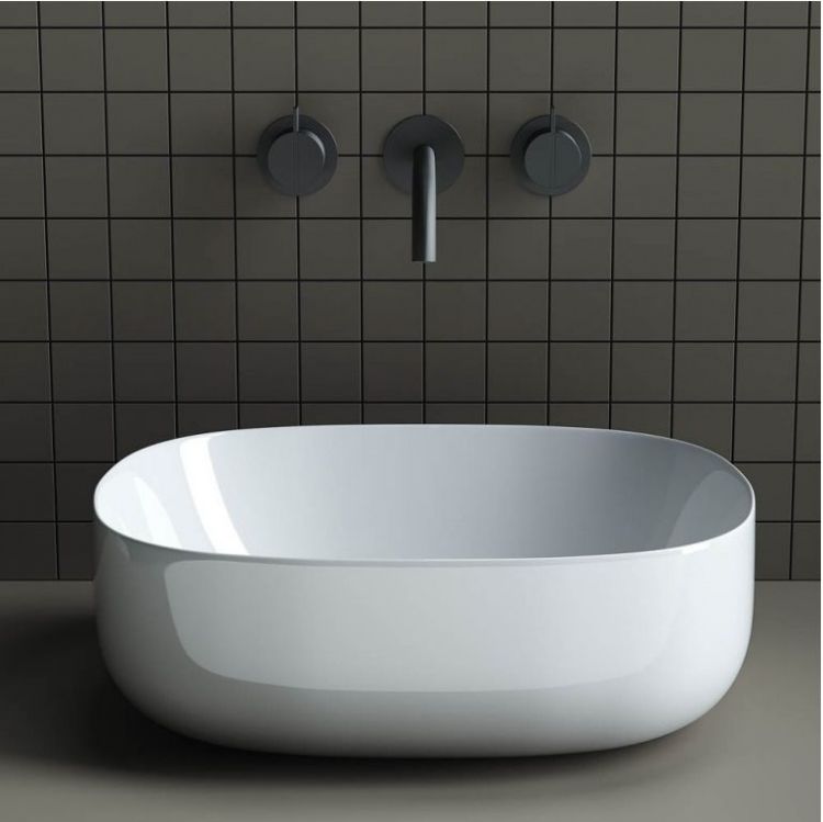 Умывальник чаша накладная SANCOS Element 460x350x155мм овальная, CN6018
