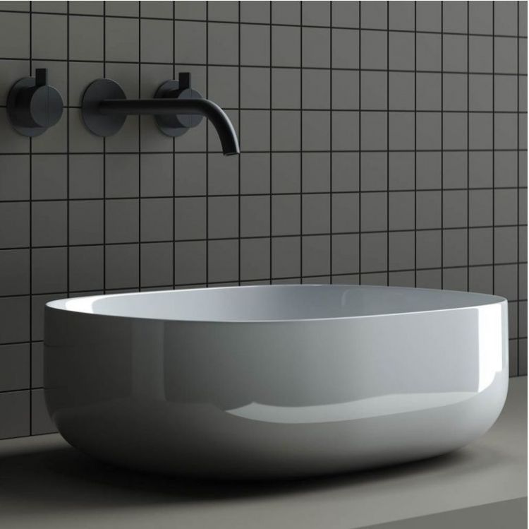 Умывальник чаша накладная SANCOS Element 460x350x155мм овальная, CN6018