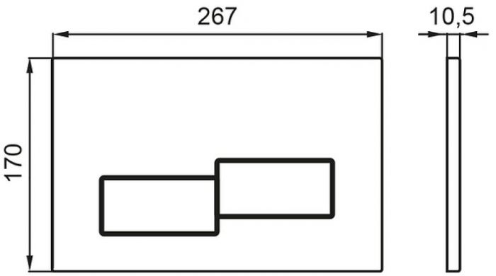 Инсталляция Bettoserb Sava Free Standing SFS40006483 для унитаза с клавишей смыва цвет Золото матовое