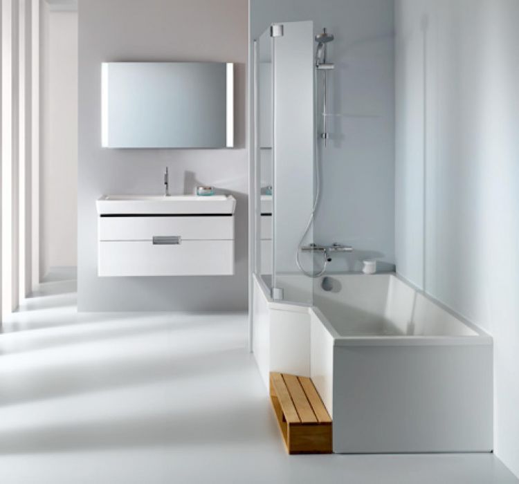 Акриловая ванна Jacob Delafon Bain Douche NEO 160x90 E6D000L-00, левая