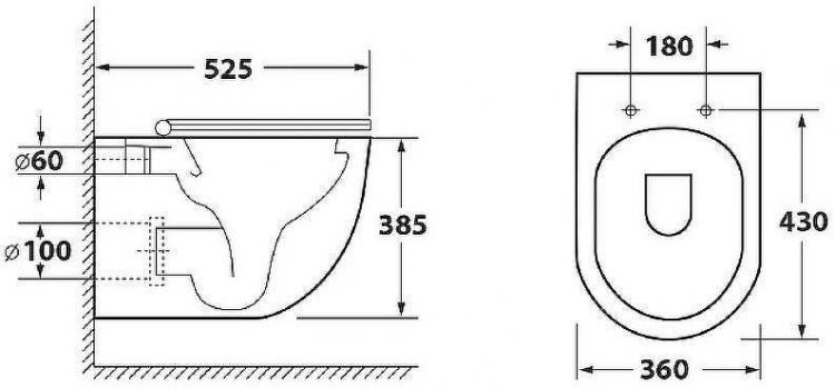 Унитаз Owl 1975 Wave Cirkel-H TOWLT190801 подвесной с сиденьем Микролифт Унитаз Owl 1975 Wave Cirkel-H TOWLT190801 подвесной с сиденьем Микролифт