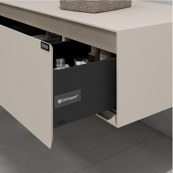 Тумба с раковиной Black&White Universe U955.1200L 120 9551200L подвесная Khaki Matt