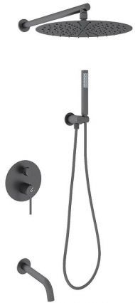 Душевая система Oliveeka Y OL-88939017-BGM цвет Оружейный металл матовый