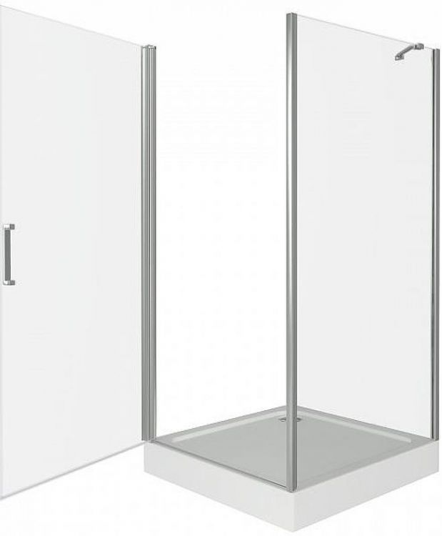 Душевой уголок Good Door Fantasy CR-90-С-CH 90x90 профиль Хром стекло прозрачное