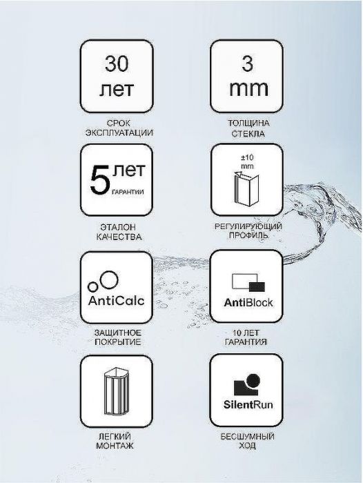 Душевой уголок Ravak Supernova SKCP4-90 90x90 3117O302Z1 профиль Черный стекло Transparent