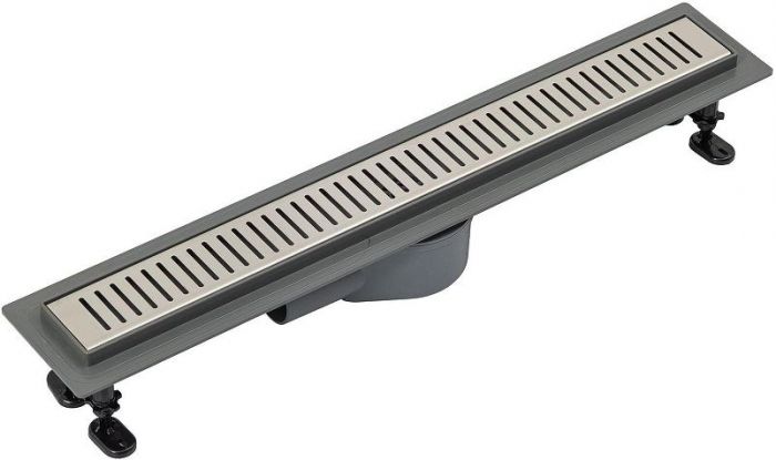 Душевой лоток Logan L007L-550 348103 с решеткой цвет Нержавеющая сталь