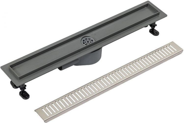 Душевой лоток Logan L007L-550 348103 с решеткой цвет Нержавеющая сталь