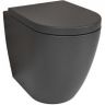 Унитаз beWash Aldo BKFSR101565 приставной Черный матовый с сиденьем Микролифт Унитаз beWash Aldo BKFSR101565 приставной Черный матовый с сиденьем Микролифт