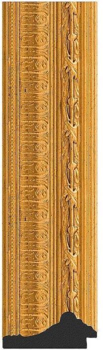 Зеркало Evoform Exclusive-G 105х105 BY 4439 с гравировкой в багетной раме - Сусальное золото 80