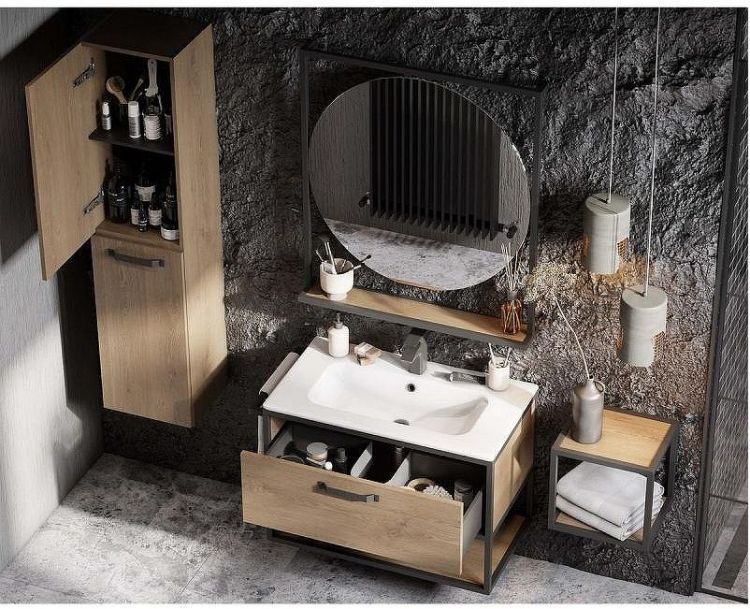 Полка Aquaton Лофт Фабрик 34 1A242703LTDY0 Дуб кантри