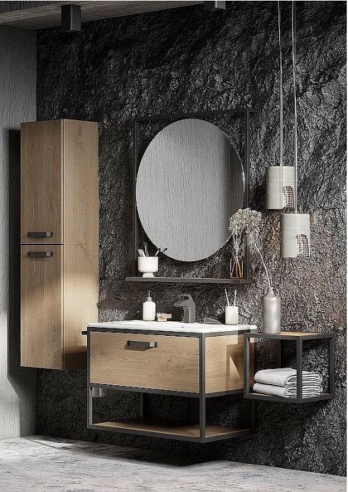 Полка Aquaton Лофт Фабрик 34 1A242703LTDY0 Дуб кантри