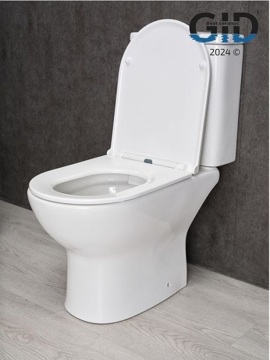 Унитаз компакт Gid Concavo Tn2123 62243Y цвет Белый с бачком и сиденьем Микролифт