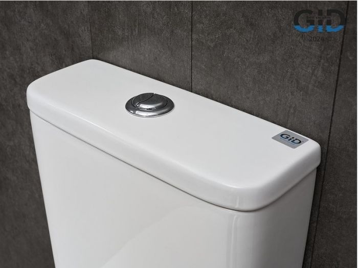 Унитаз компакт Gid Concavo Tn2123 62243Y цвет Белый с бачком и сиденьем Микролифт
