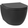 Унитаз Wellsee Chalice Perfection 182609001 подвесной цвет Черный матовый с сиденьем Микролифт