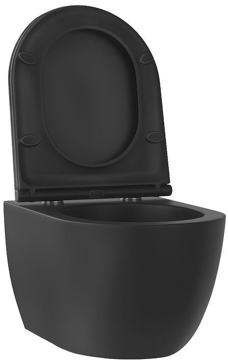 Унитаз Wellsee Chalice Perfection 182609001 подвесной цвет Черный матовый с сиденьем Микролифт
