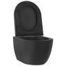 Унитаз Wellsee Chalice Perfection 182609001 подвесной цвет Черный матовый с сиденьем Микролифт