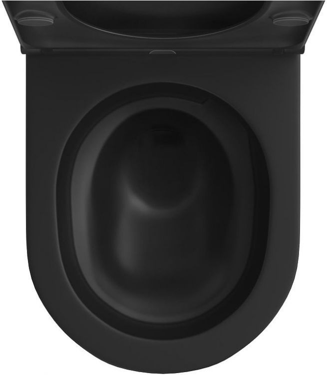 Унитаз Wellsee Chalice Perfection 182609001 подвесной цвет Черный матовый с сиденьем Микролифт