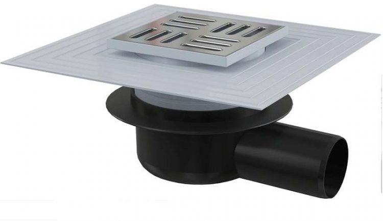 Душевой трап Alcaplast APV26C с решеткой Хром