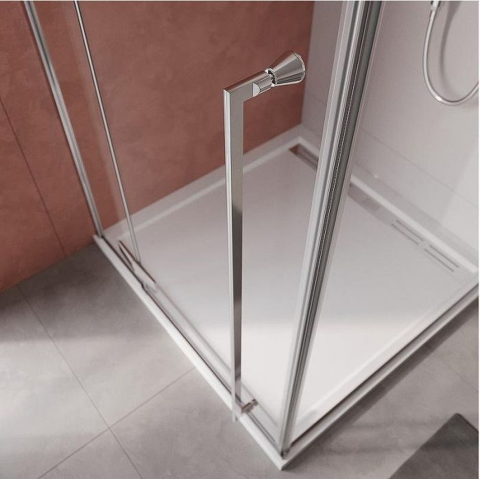 Душевой уголок Cezares Liner 90x90 R LINER-A-1-90-C-Cr-R профиль Хром стекло прозрачное