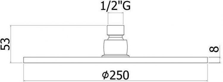 Верхний душ Paffoni Master Speciale ZSOF101CR + ZSOF034CR цвет Хром