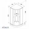 Душевая кабина Parly Bianco 90х90 BETT931 11252 без гидромассажа Душевая кабина Parly Bianco 90х90 BETT931 11252 без гидромассажа
