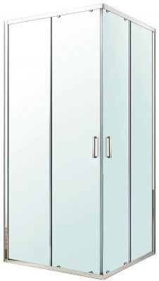 Душевой уголок Berges Solo S 80х80 061103 профиль Хром сильвер стекло прозрачное