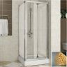 Душевой уголок Radomir Люкс 84x84 1-03-2-0-0-0991 с поддоном профиль Хром стекло матовое Душевой уголок Radomir Люкс 84x84 1-03-2-0-0-0991 с поддоном профиль Хром стекло матовое
