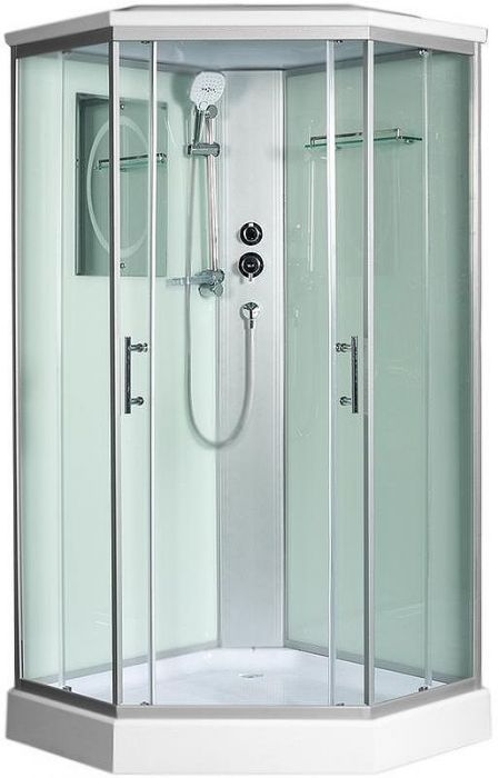 Душевая кабина WeltWasser WW500 Nesse 902 90x90 10000003280 профиль Хром стекло прозрачное